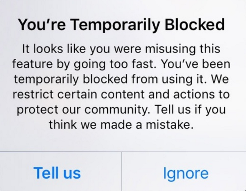 Block instagram on vs restrict 